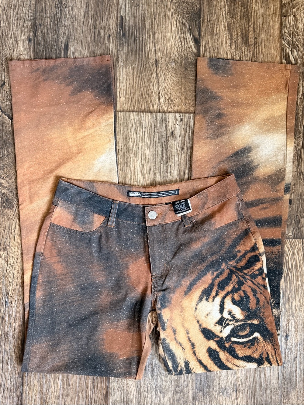 Rare Vintage Y2K Bongo Tiger Print Pants 🐅